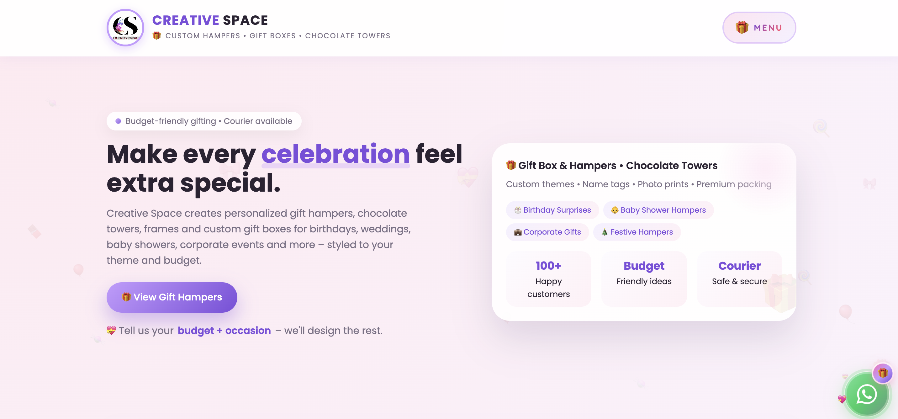 Creative Space - Customised Gift Business